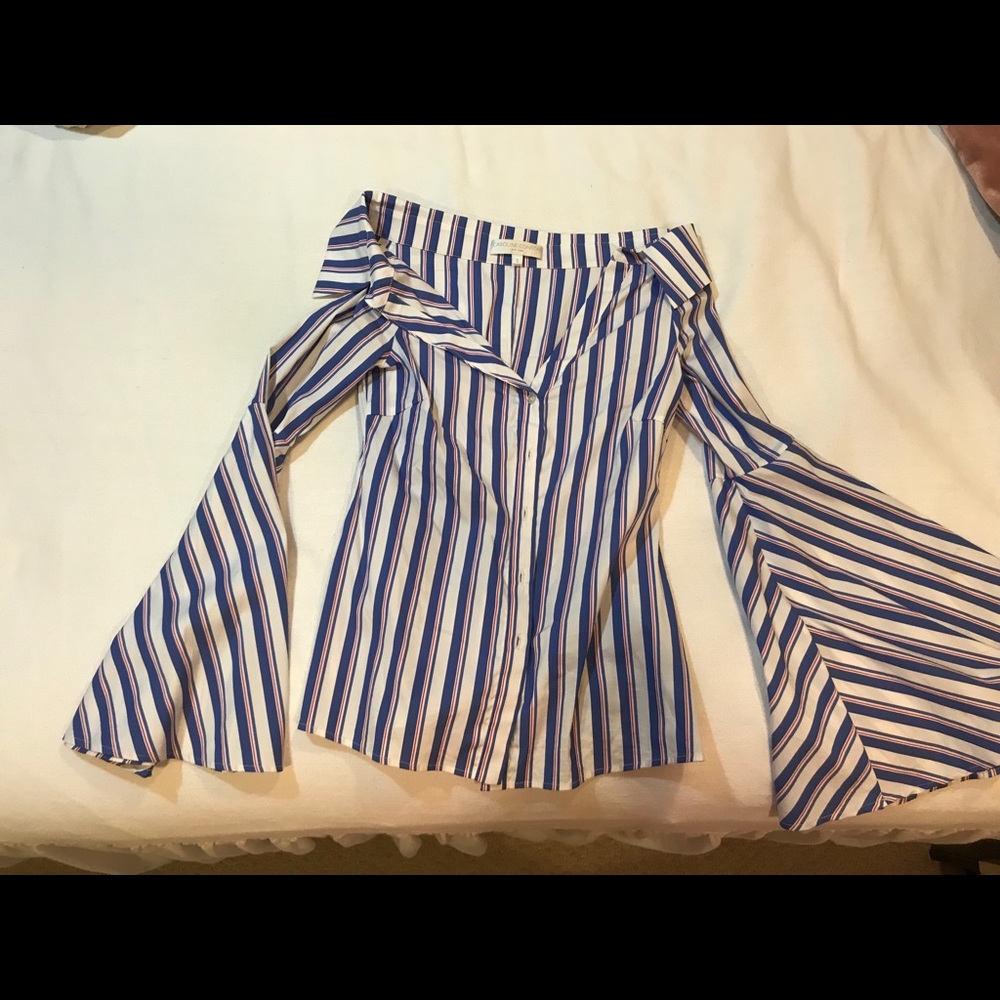 Caroline constas button down top